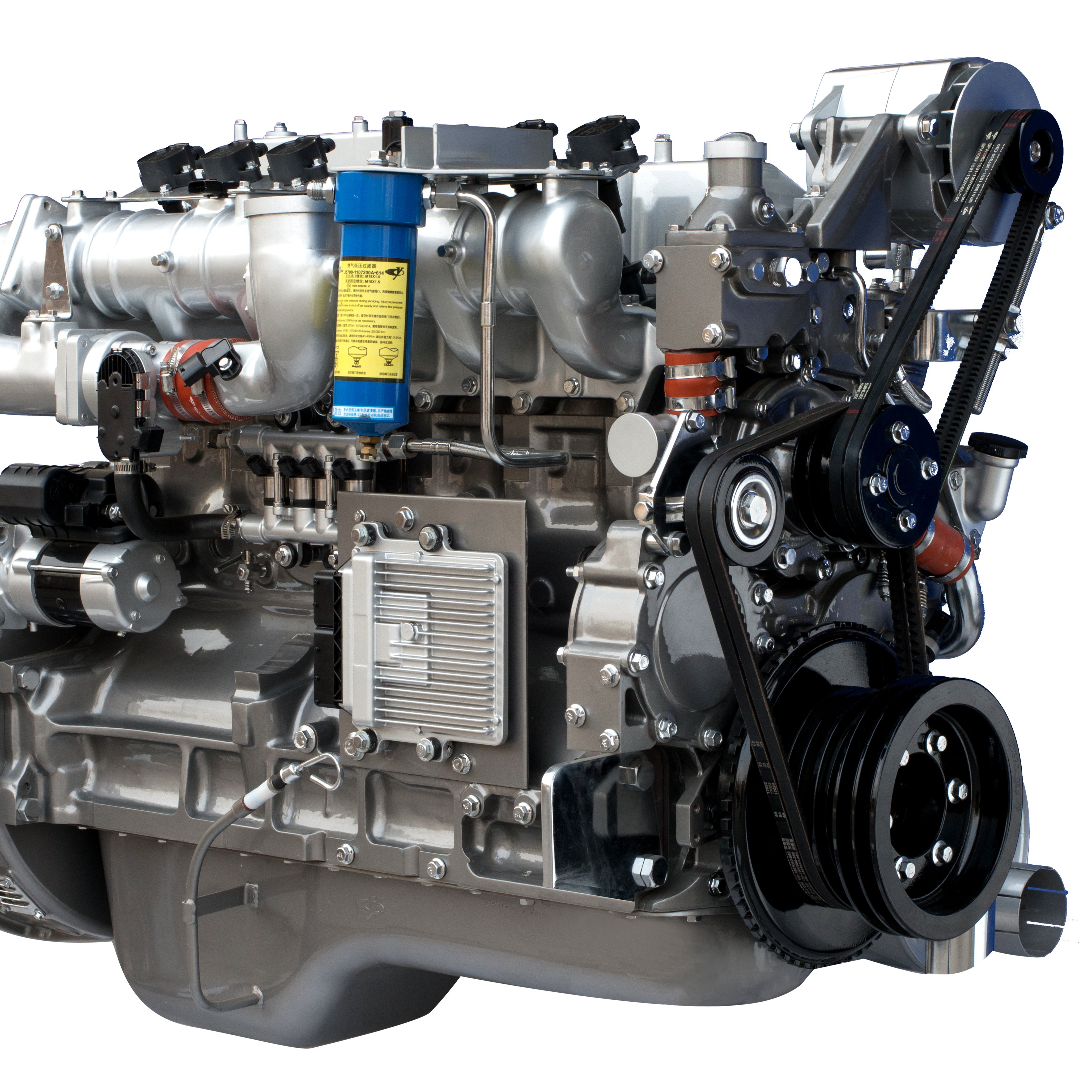 Yuchai YC6GN Euro 5 Emission Classic Gas Engine Has Good Power Performance Good Economy High Reliability Low Vibration and No